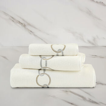 Links Embroidered Bath Towel