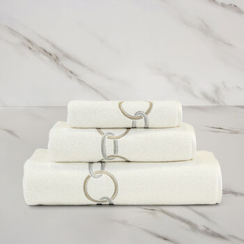 Links Embroidered Bath Towel