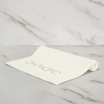 Links Embroidered Bath Mat