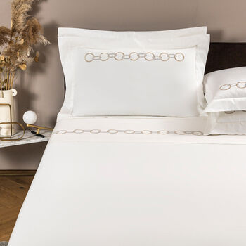 Links Embroidered Sheet Set