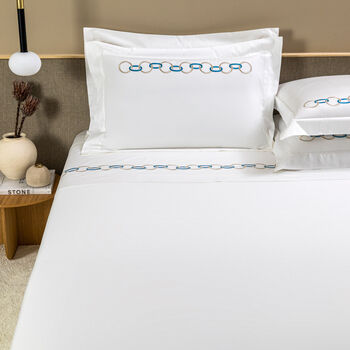 Links Embroidered Sheet Set