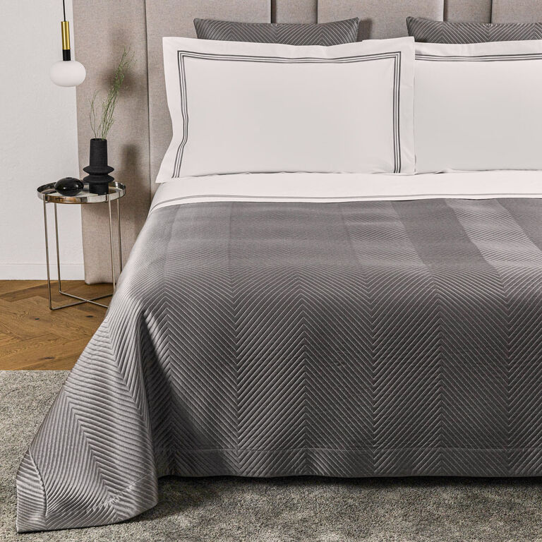 slide 1 Luxury Herringbone Bedspread